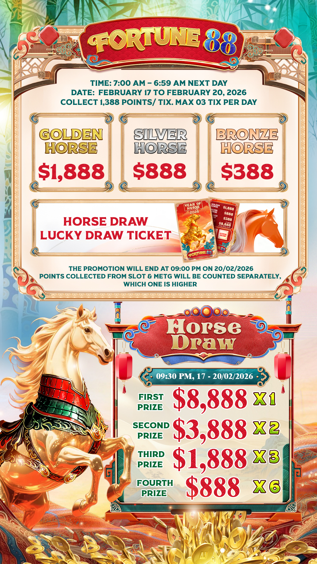 FORTUNE 88 - YEAR OF THE FIRE HORSE